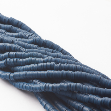 Koraliki Katsuki z modeliny ciemnoniebieskie  6mm