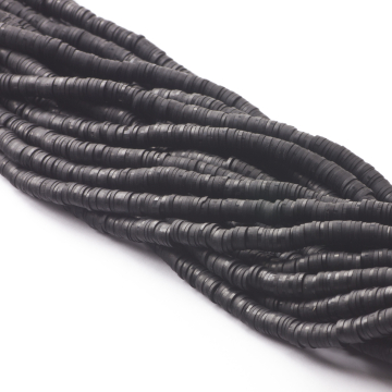 Koraliki Katsuki z modeliny czarne  6mm