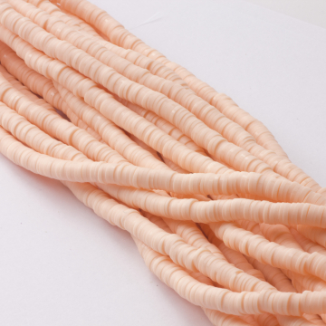 Koraliki Katsuki z modeliny brzoskwiniowy  6mm