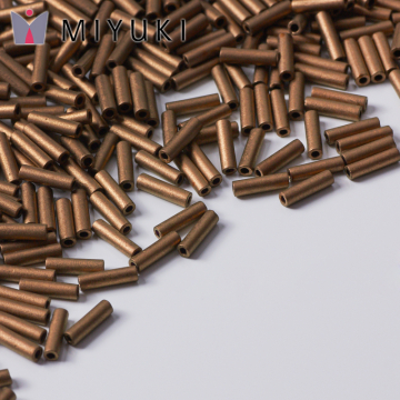 Koraliki Miyuki Bugles #2 6 mm Matte Metallic Dark Bronze