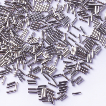 Koraliki Miyuki Bugles #2 6 mm Palladium Plated