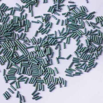 Koraliki Miyuki Bugles #2 6 mm Matte Sage Green