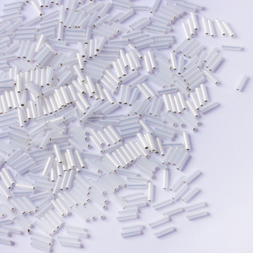 Koraliki Miyuki Bugles #2 6 mm Gilt Lined Opal