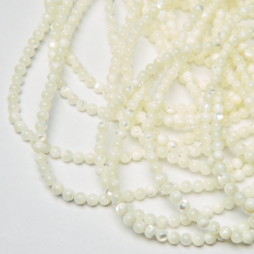 Masa perłowa kulka opalizująca biała 5mm