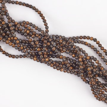 Kulka z masy perłowej brązowa 4mm