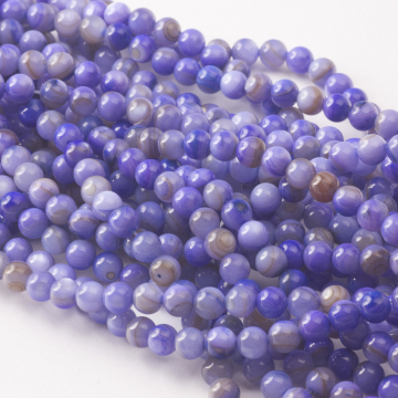 Kulka z masy perłowej fioletowa 6mm