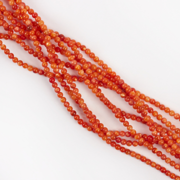 Kulka z masy perłowej pomarańczowa 3mm