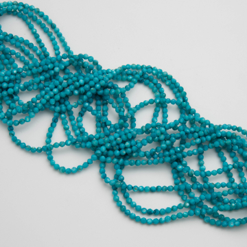 Masa perłowa kulka fasetowana niebieska 3mm