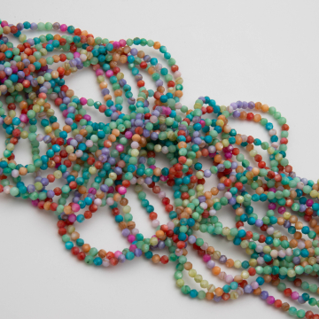 Masa perłowa kulka fasetowana multikolor 3mm