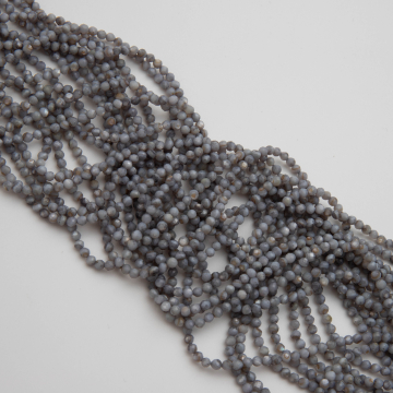 Masa perłowa kulka fasetowana szara 3mm