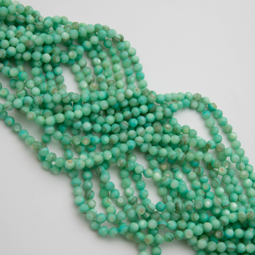 Masa perłowa kulka fasetowana zielona 4mm