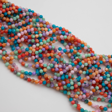 Masa perłowa kulka fasetowana multikolor 4mm