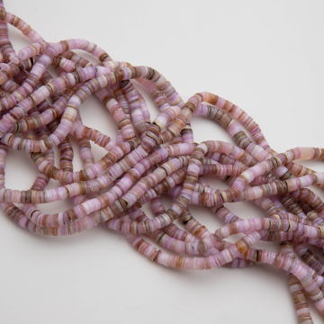 Masa perłowa krążek nieregularny fioletowy 5x1mm