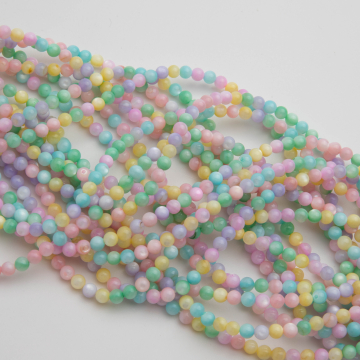 Masa perłowa kulka gładka multikolor 4mm