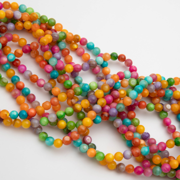Masa perłowa kulka gładka multikolor 6mm