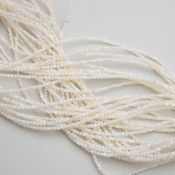 Masa perłowa kulka gładka biała 2,5mm