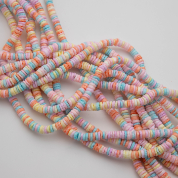 Muszla cięta krążek multikolor 6mm