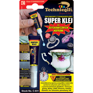 Klej cyjanoakrylowy szybki 2g