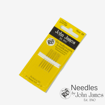 Igły do haftowania koralikami rozmiar 10