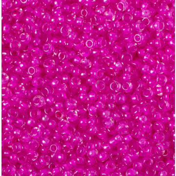 Koraliki NihBeads 12/0 Inside-Color Lustered Crystal/ Fucia Line