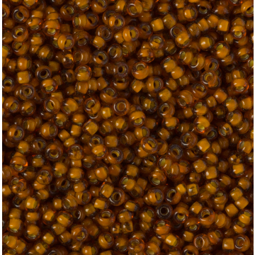 Koraliki NihBeads 12/0 Inside-Color Smoky Topaz/ Beige Line