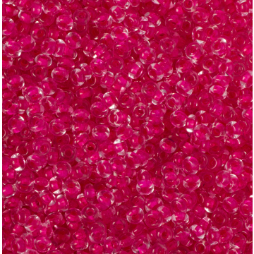 Koraliki NihBeads 12/0 Inside-Color Crystal/ Hot Pink Line