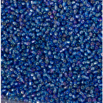 Koraliki NihBeads 12/0 Silver-Lined Rainbow Lt, Sapphire