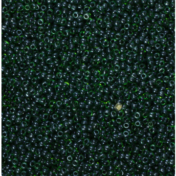 Koraliki NihBeads 12/0 Inside-Color Emerald/ Jet Line