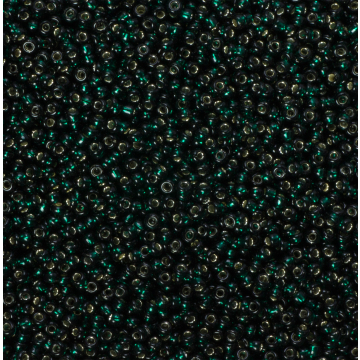 Koraliki NihBeads 12/0 Silver-Lined Green Emerald