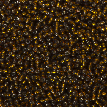 Koraliki NihBeads 12/0 Silver-Lined Smoky Topaz