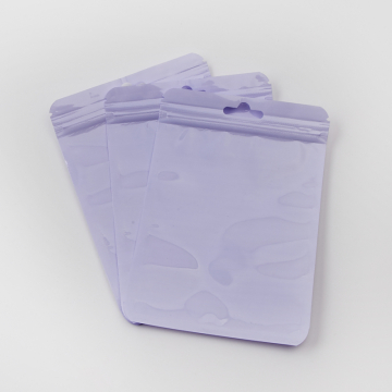 Woreczek z zamknięciem strunowym pastelowy lawendowy 15x10,5cm