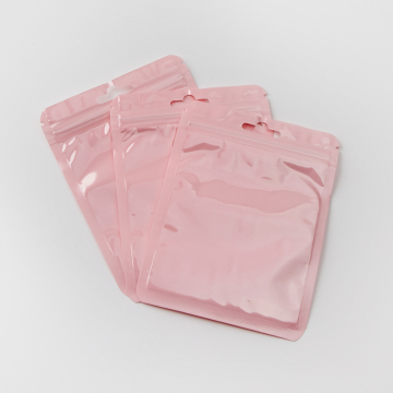 Woreczek z zamknięciem strunowym pastelowy różowy 13x10cm