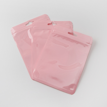 Woreczek z zamknięciem strunowym pastelowy różowy 15x10,5cm