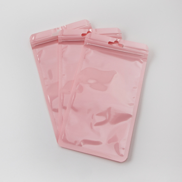 Woreczek z zamknięciem strunowym pastelowy różowy 18x10cm