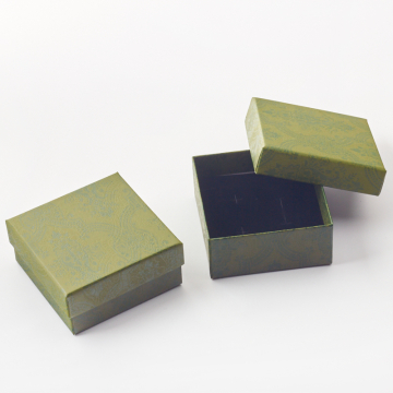 Pudełko do biżuterii zielone 8x8x4,5cm