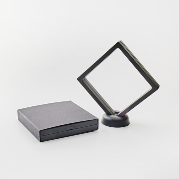 Ekspozytor z membraną ramka 3D czarna z etui 11x11cm