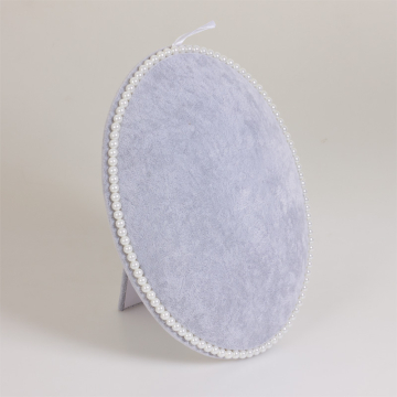 Ekspozytor owalny z perłami 32x26 cm - USZKODZONY