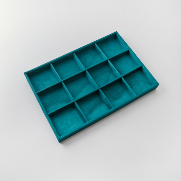 Zielony ekspozytor 12 przegródek 35x24cm