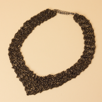 Kolia z drobnych łańcuszków 55cm