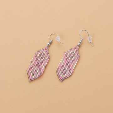 Kolczyki boho z koralików Toho 60mm