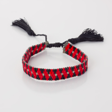 Bransoletka boho 5 rzędowa z koralików Matsuno 17-27cm