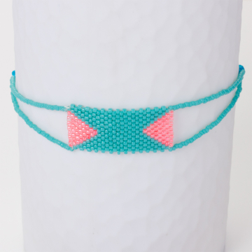 Bransoletka z koralików Toho prostokąt dł. regulowana