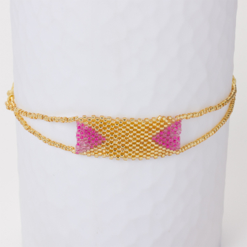 Bransoletka z koralików Toho prostokąt dł. regulowana