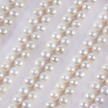 Perły hodowlane do kolczyków białe 4,5-5mm