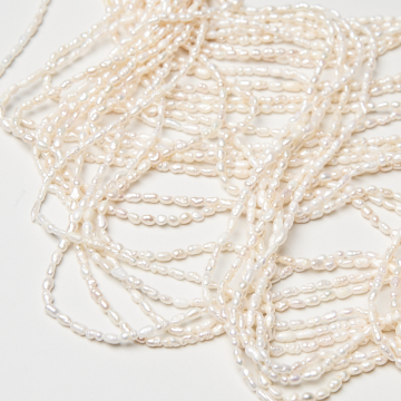 Perły naturalne hodowlane rice 2,5-3mm