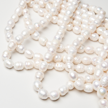 Perły naturalne hodowlane rice 10,5-11mm