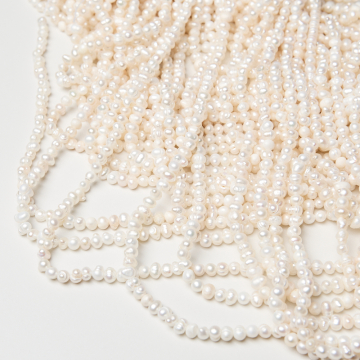 Perły naturalne hodowlane potato 3-4mm