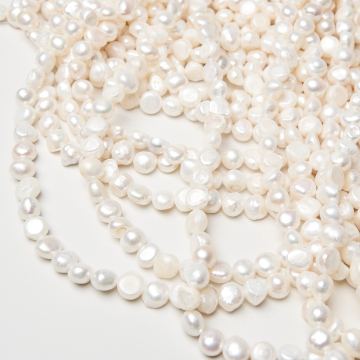 Perły naturalne hodowlane button 9-10mm