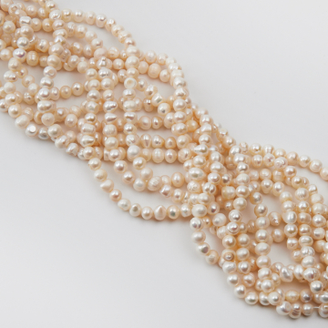 Perły naturalne potato hodowlane 5,5-6,5mm Perły naturalne potato hodowlane 5,5-6,5mm