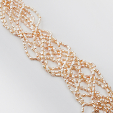 Perły naturalne rice hodowlane 6-8mm